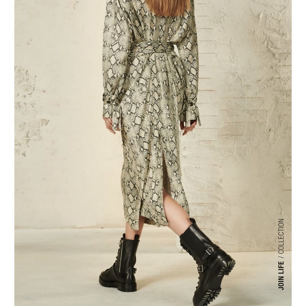 ZARA Real Leather Buckled Ankle Boots - Picture 3 of 8